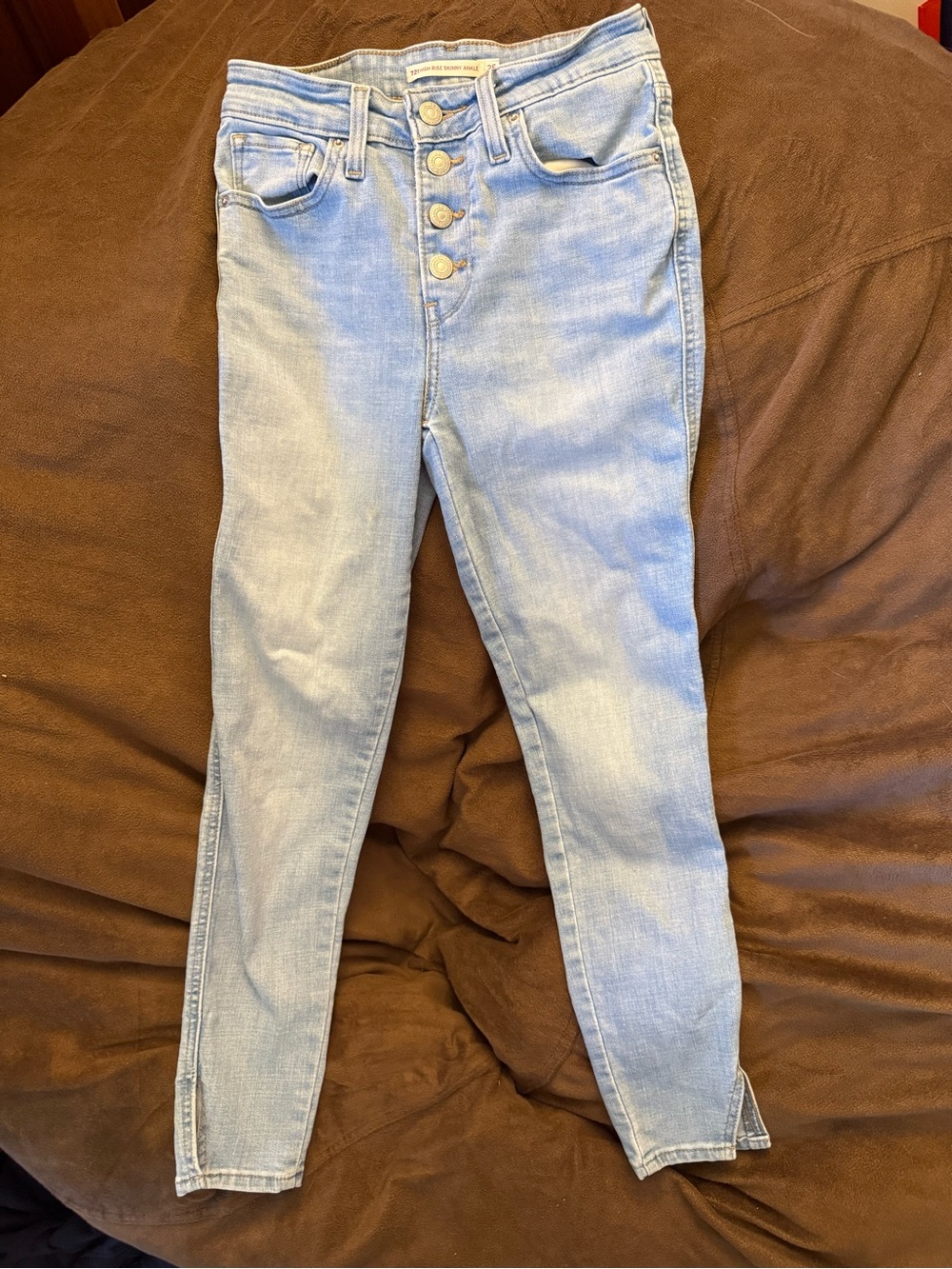 Levi 721 High Rise Skinny Ankle Jeans